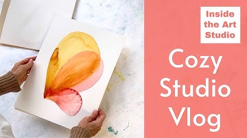 Inside the Art Studio: Exploring the Creative Process – Part 10: Cozy Art Vlog