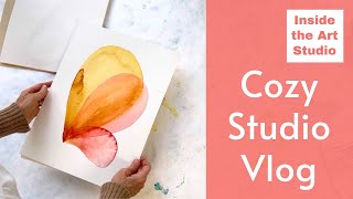Inside the Art Studio: Exploring the Creative Process – Part 10: Cozy Art Vlog