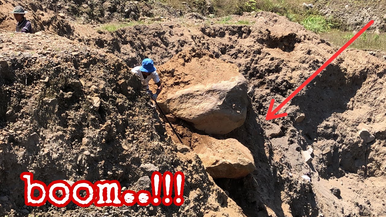 Excelent job..!!! take a closer look at how they dropped a lot of rocks ...