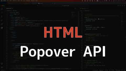 HTML Popover API | HTMLのみでポップオーバーUIを実装