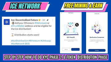 ICE NETWORK FREE MINING UPDATE 3 HOW TO DO THE KYC PHASE 2 AND TOKEN DISTRIBUTION ELIGIBILITY!