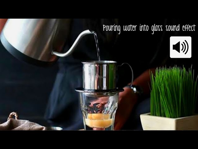 Pouring water into glass sound effect | Efek suara tuang air ke gelas | No copyright class=