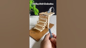 Folding Stair mechanism * Dcmotor | #youtubeshorts #dcmotor #shorts #motor #tech #diy