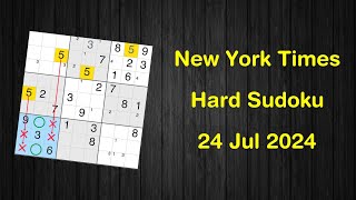 New York Times Hard Sudoku 24 Jul 2024 - Sudoku From Zero To Hero