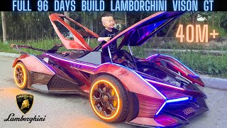 Reviewing 96 days dad made a Lamborghini Vision GT for his son (original sound)