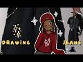 I tried to Draw &amp; Render Jeans ☆ Full process video