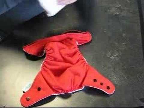 Stuffing a Cloth Diaper - YouTube