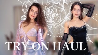 4K Transparent Clothes   Try on Haul with Emilia