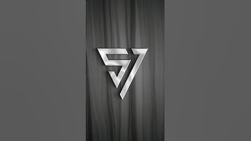 How to create SI Triangle 3D logo in coreldraw & Photoshop
