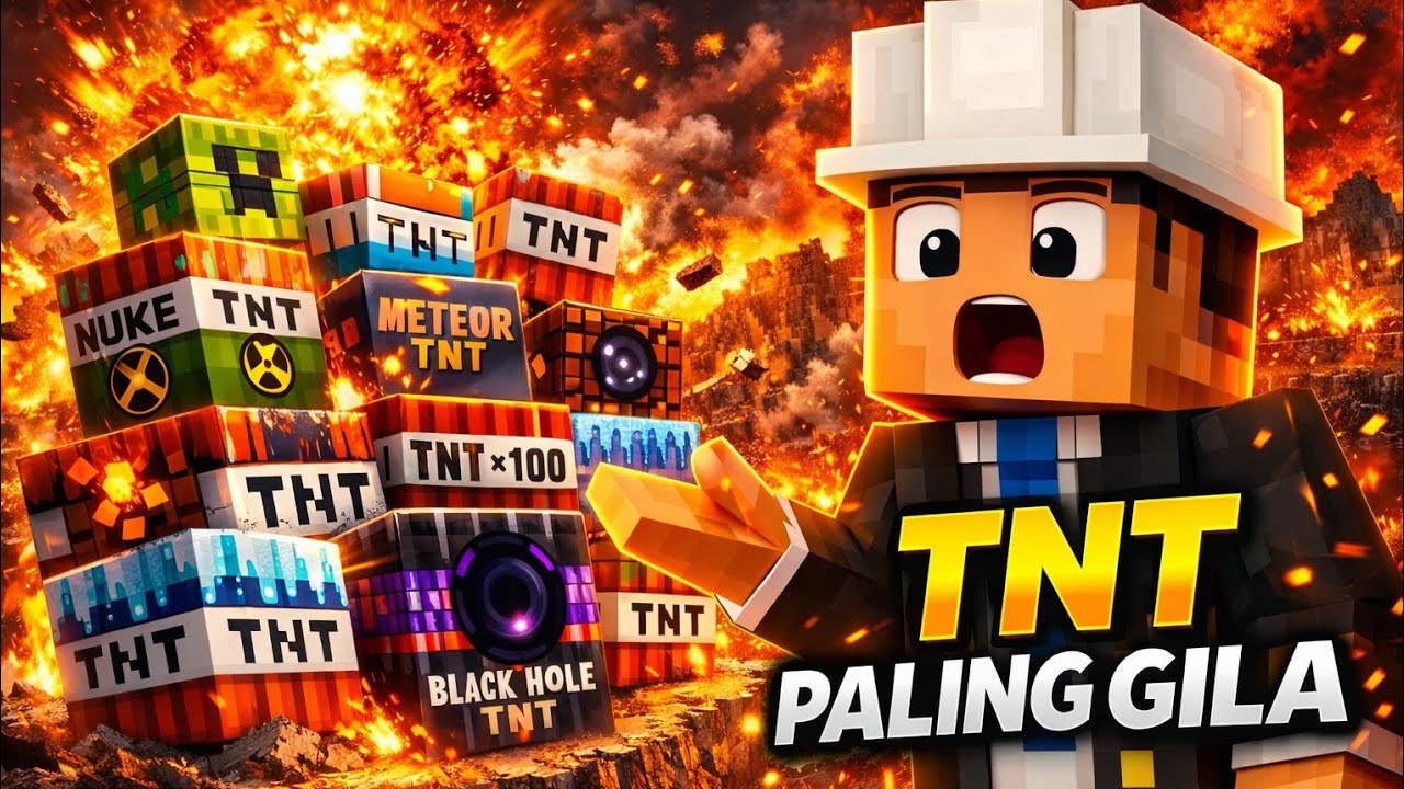 Eksperimen Berbagai Macam TNT di Minecraft | Mana yang Paling Menghancurkan?