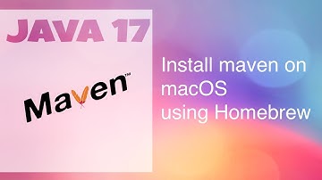 Install maven on macOS using brew