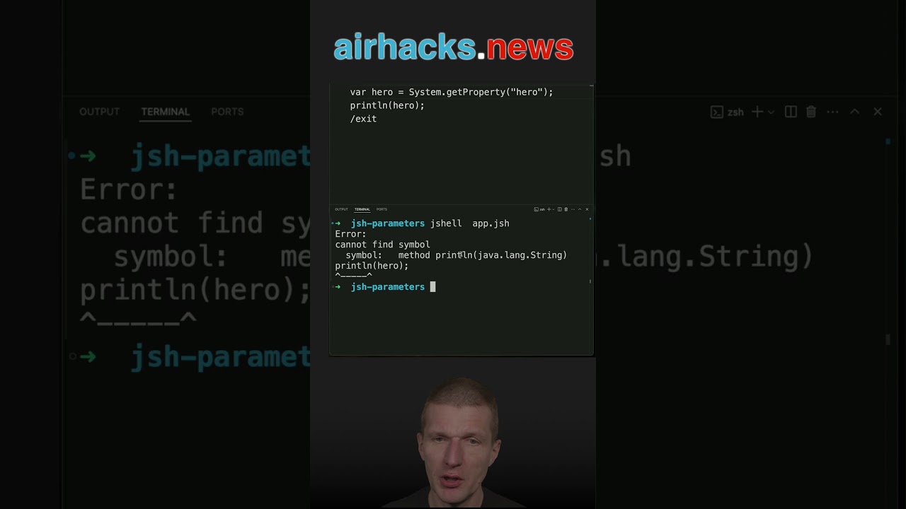 Configuring JShell Scripts with System Properties #java #shorts #coding #airhacks