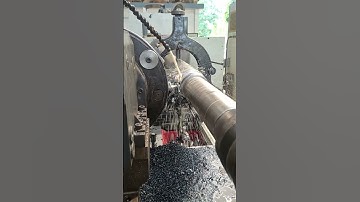 long shaft turning on cnc turning machine #lathemachine #welding #automotivetools #aluminum