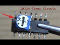 Make a Timer circuit using LM324 ic, Light ON OFF delay timer circuit