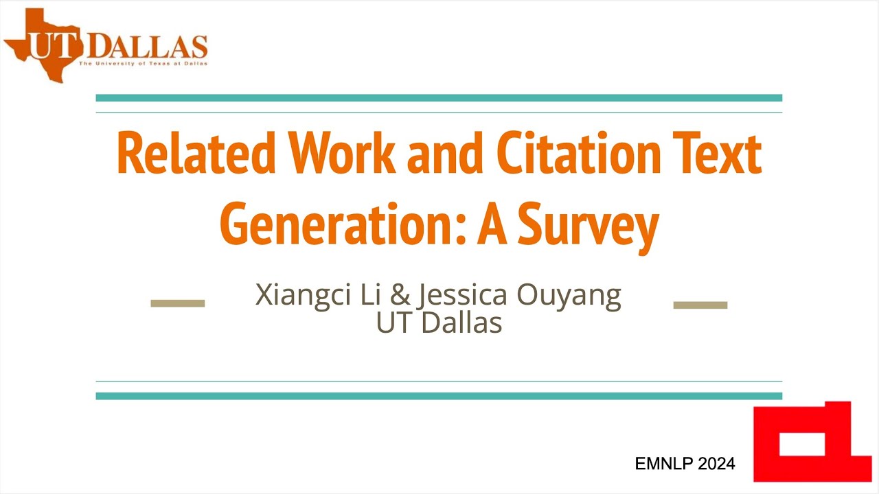 [EMNLP 2024] Related Work and Citation Text Generation: A Survey 