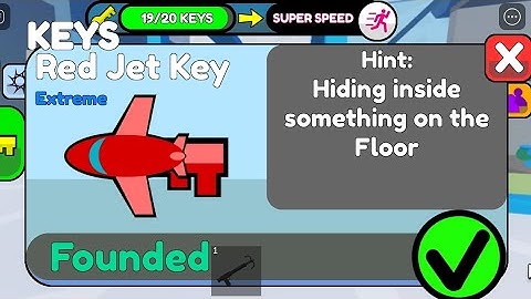 how to find/get the red jet key in find the keys in Roblox ! (easy tutorial)