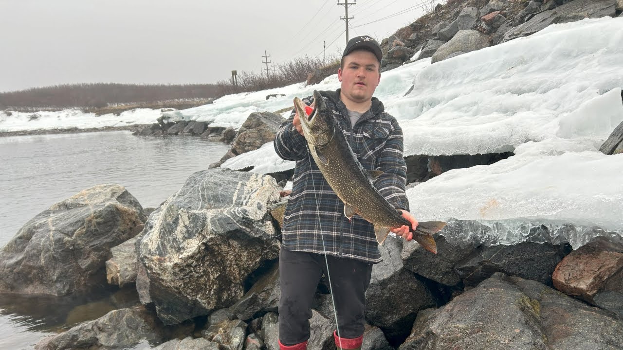 16-Year-Old Buddies Enjoying Laker and Northern Pike fishing at Off Grid Remote Cabin in Labrador!