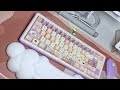 My pcb was broken and I rebuilt the Rose65 Keyboard, tapping asmr