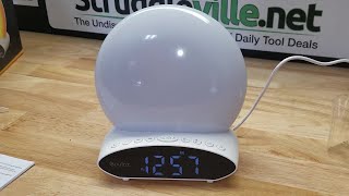 Wake Up Light Therapy Projection Alarm Clock Soothing Sounds screenshot 4