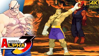 Street Fighter Alpha 3 - Sagat (Arcade / 1998) 4K 60FPS