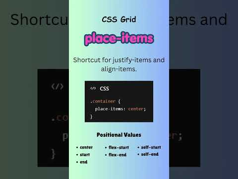 place-items in CSS Grid