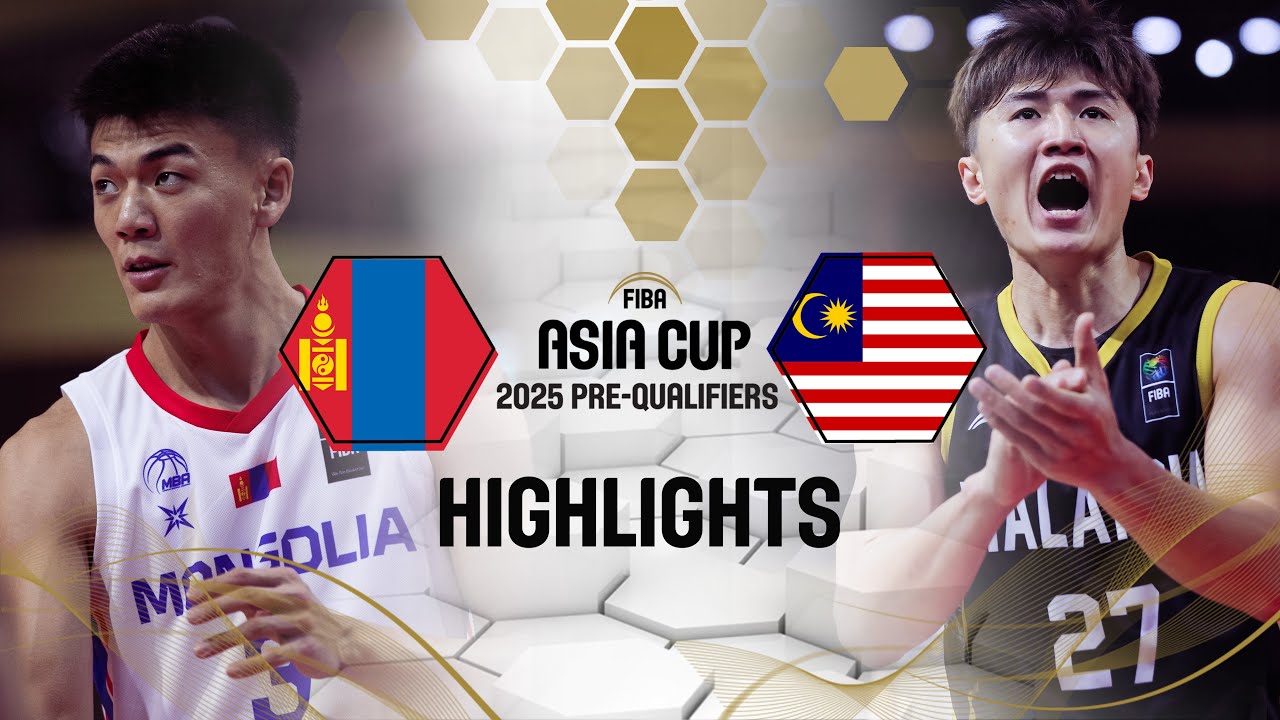 Mongolia v Malaysia | Basketball Highlights | FIBA Asia Cup 2025 Pre