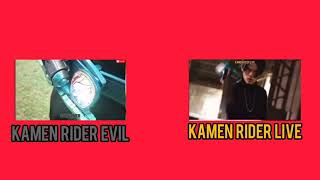 henshin kamen rider evil \u0026 live #kamenriderlive #kamenriderevil #kamenriderrevice #kamenrider