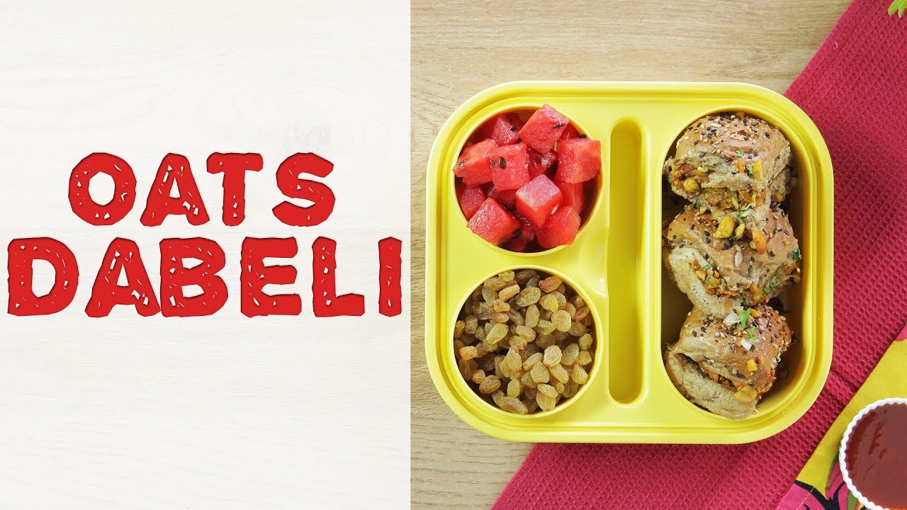Oats Dabeli Recipe | How To Make Dabeli At Home | Fusion Recipe For School Tiffin Box | India Food Network