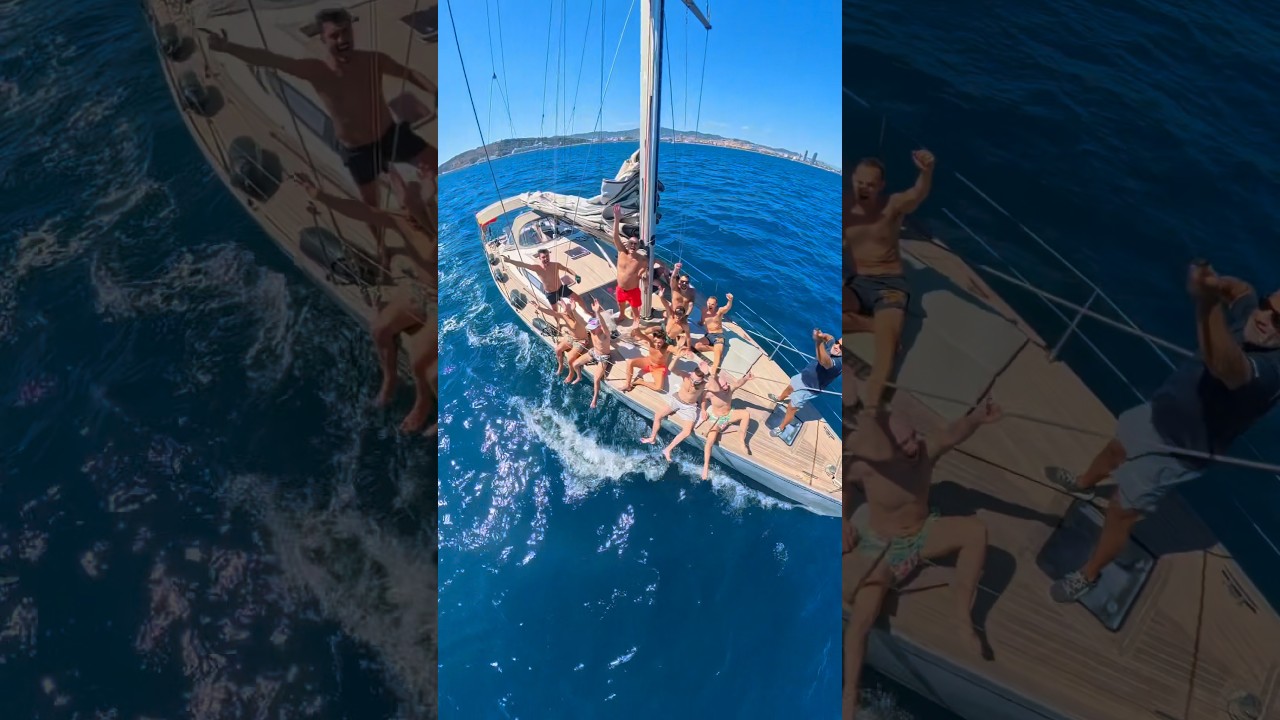 Image de la vidéo — un EVJF et un EVG à bord du yacht Sphynx à Barcelone