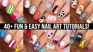 40 Nail Art Designs Huge Compilation Using Household Items