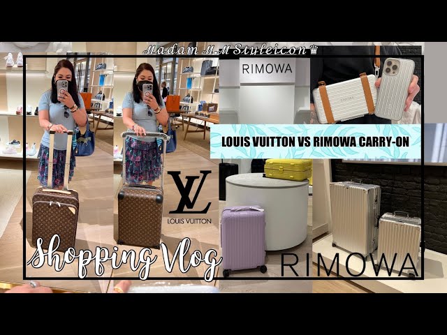 LOUIS VUITTON VS RIMOWA LUXURY CARRY-ON SHOPPING VLOG *COMPARISON WITH  PRICES* WHAT'S YOUR PICK?ℳ.ℳ♛ 