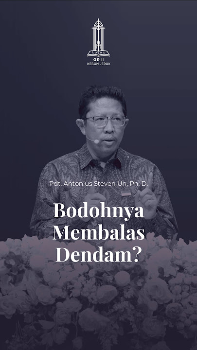 Bodohnya Membalas Dendam? #reformedinjili #khotbahkristen #balasdendam