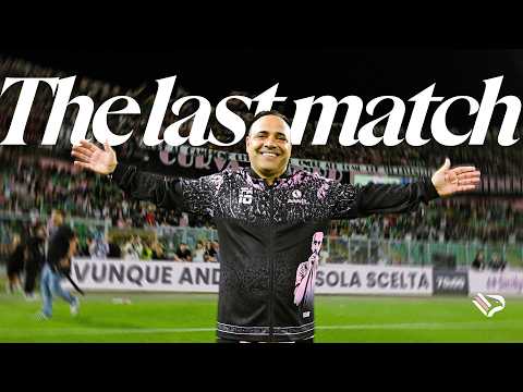 THE LAST MATCH 🥹 Il saluto al calcio di Fabrizio Miccoli al Barbera 🩷🖤