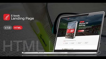 Book Landing Page - for E-Books and Books Authors | Themeforest Website Templates and Themes