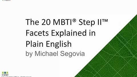 20 Myers-Briggs® Step II Facets Explained