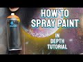 How to Spray Paint Art Tutorial using Flame Blue Spray Paint
