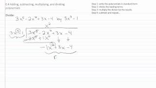 Algebra Videos: Polynomials p4