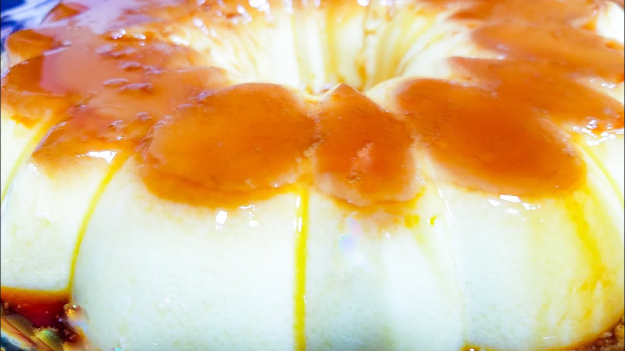 كريم كراميل بالقشطة بدون فرن /creamy flan