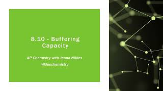 AP Chemistry 8.10 - Buffering Capacity