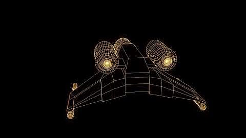 videoblocks futuristic spaceship in hologram wireframe style nice 3d rendering rp7yAzZEZ