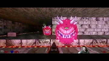 Doom RTX - Fortress of Mystery - E2M9 with Maps Of Chaos @ 320 X 200 Ray Tracing