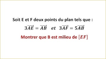 Exercice 1 dans le calcul vectoriel dans le plan - TRONC COMMUN SCIENTIFIQUE ET TECHNOLOGIQUE