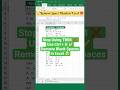 Stop Using TRIM ❌ Use Ctrl + H ✅ Remove Space Blank in Excel in Seconds 🔥#shorts