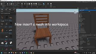 How to convert A model into a mesh in roblox studio (NO BLENDER)