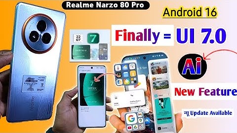 New Update Realme UI 7.0 || Available realme ui 7.0 update || android 16 || Ai feature 😀 injoy 