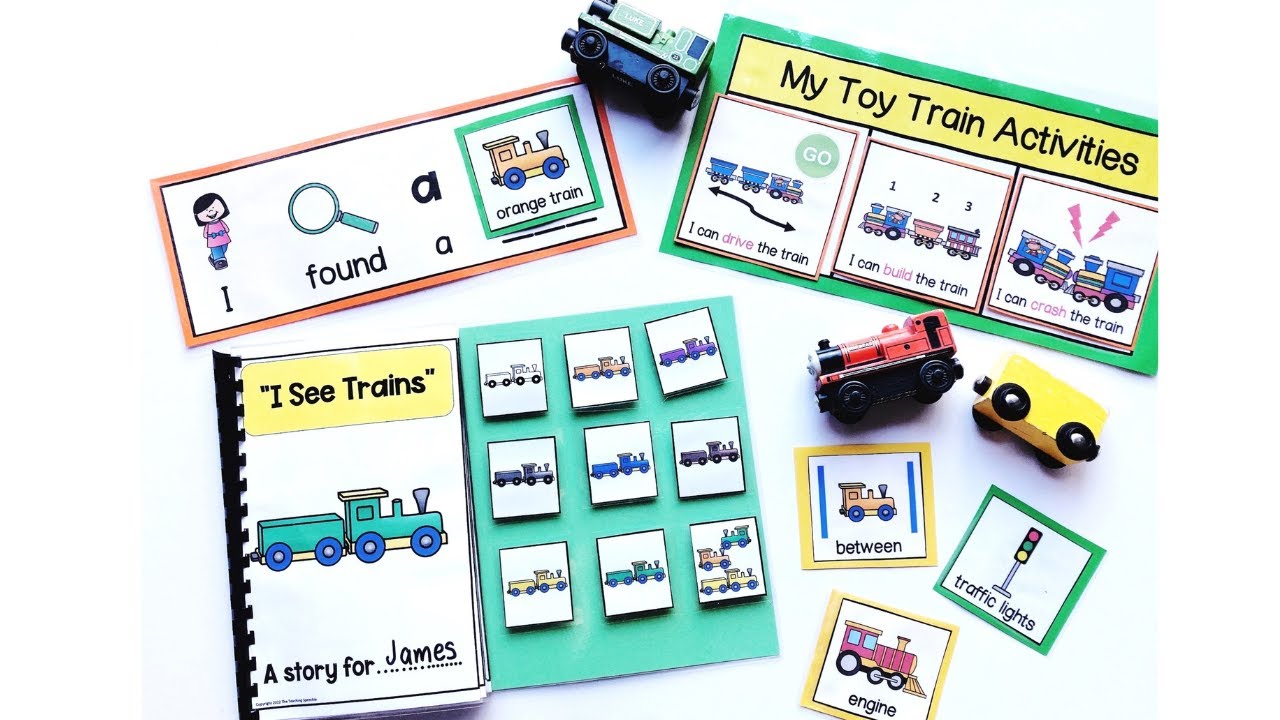 Train Themed Visual Supports for Autism - YouTube