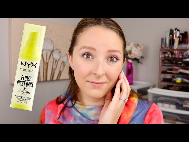 NYX Plump Right Back Electrolytes Plumping Primer Serum Review - YouTube