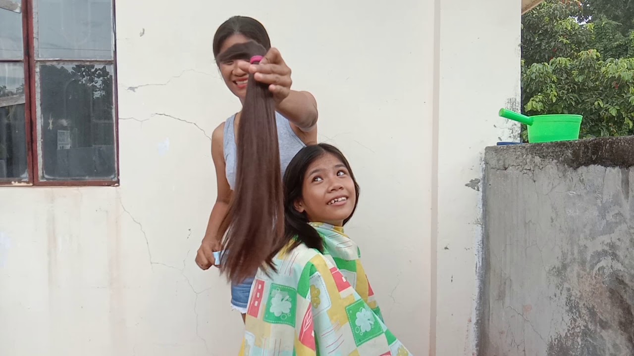 cutting my daughter's hair [new look] | revins vlogs