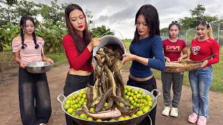 Amazing cooking fried fish braised fish and fried lemon recipe | Amazing video