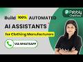 AI-Powered WhatsApp Agent for Clothing Manufacturers